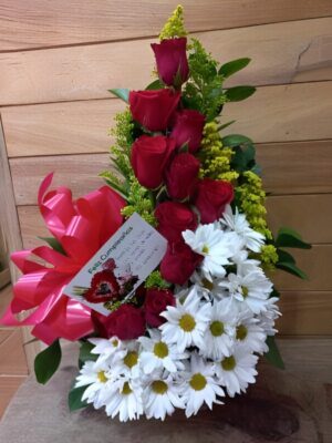 espiral x 10 rosas y margaritas R20