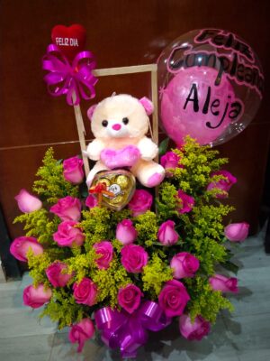 Columpio por 24 rosas y chocolate R108
